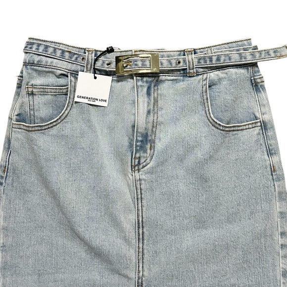 GENERATION LOVE NWT Luanne Denim Skirt SZ 26 - Picture 4 of 7